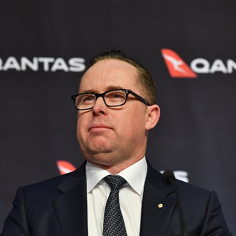 Qantas Group Chief Executive Officer Alan Joyce press conference following a results announcement in Sydney 