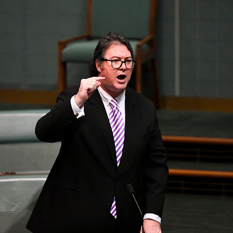 George Christensen during Question Time at Parliament House in Canberra, Tuesday, August 10, 2021