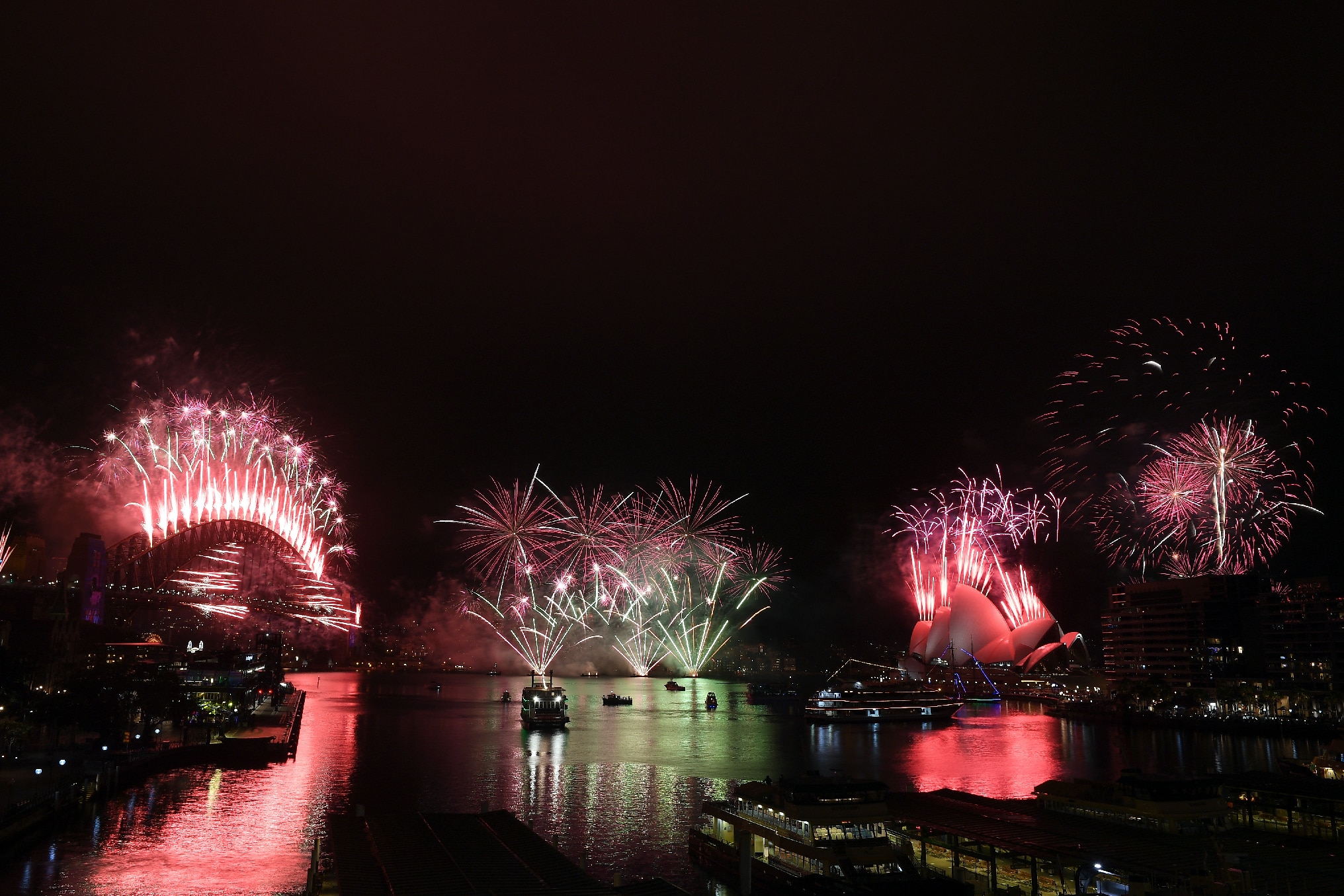 Sydneysiders were asked to stay home and watch the fireworks on television this year due to the COVID-19 pandemic.