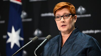 Foreign Minister Marise Payne at Parliament House in Canberra.