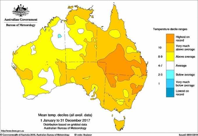 Australia experiences its third-hottest year on record: BOM | SBS News