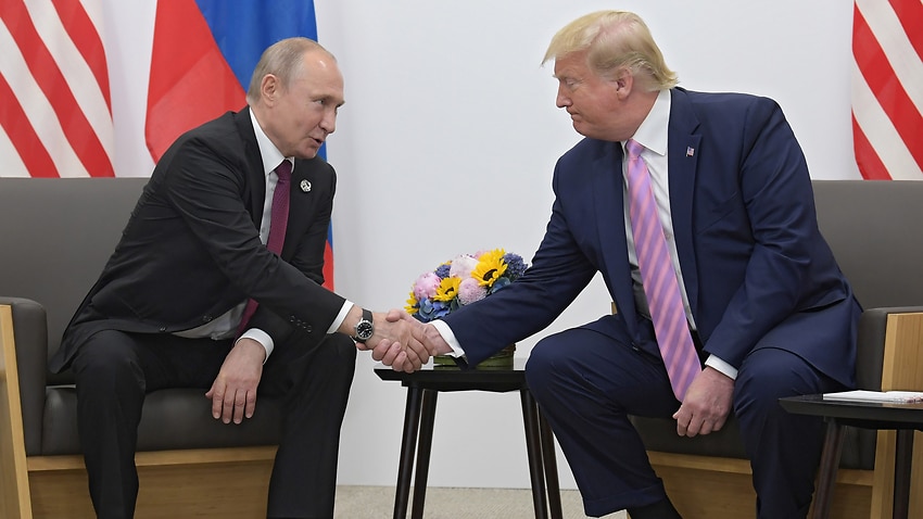 Image for read more article 'Vladimir Putin thanks Donald Trump for tip which Russia says foiled terror attacks'