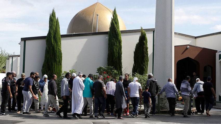 Image for read more article 'Families express significance of return to Al Noor mosque after NZ terror attack'