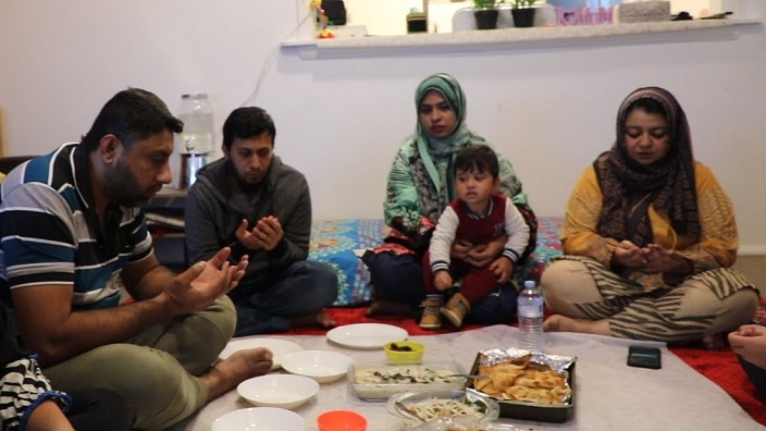 Iftari at a Muslim place in Sydney.
