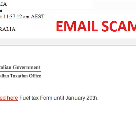  Email scam – tax form