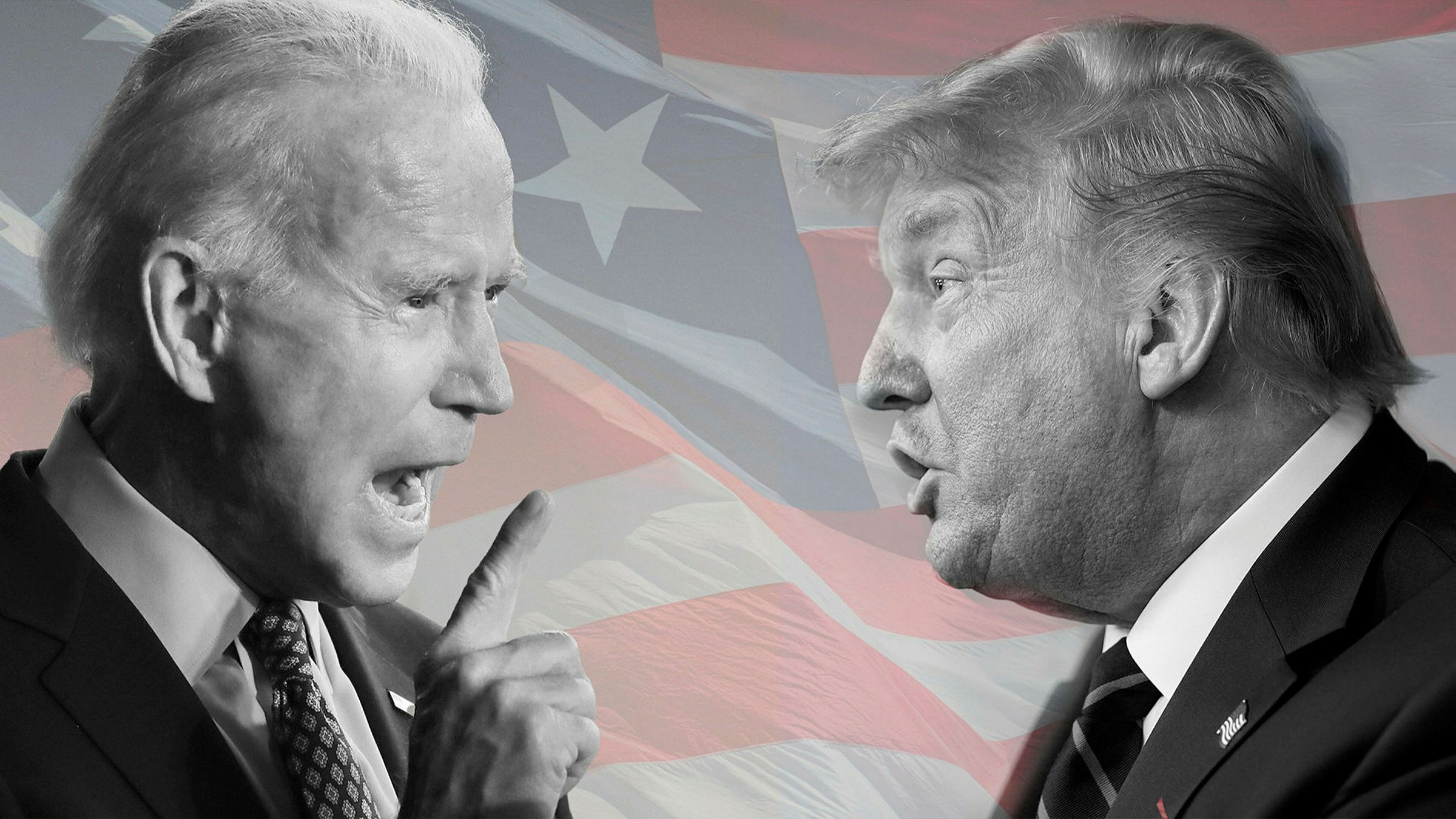President elect Joe Biden with D Trump