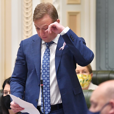 Queensland Deputy Premier Steven Miles is seen during Question Time at Queensland Parliament House in Brisbane, Thursday, September 16, 2021
