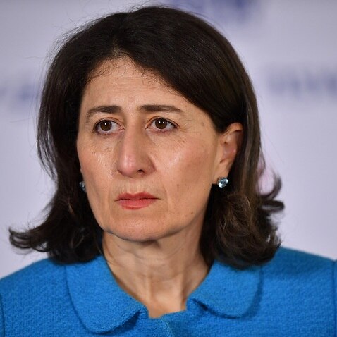 NSW Premier Gladys Berejiklian speaks to the media during a press conference in Sydney, Monday, September 27, 2021. (AAP Image/Joel Carrett) NO ARCHIVING