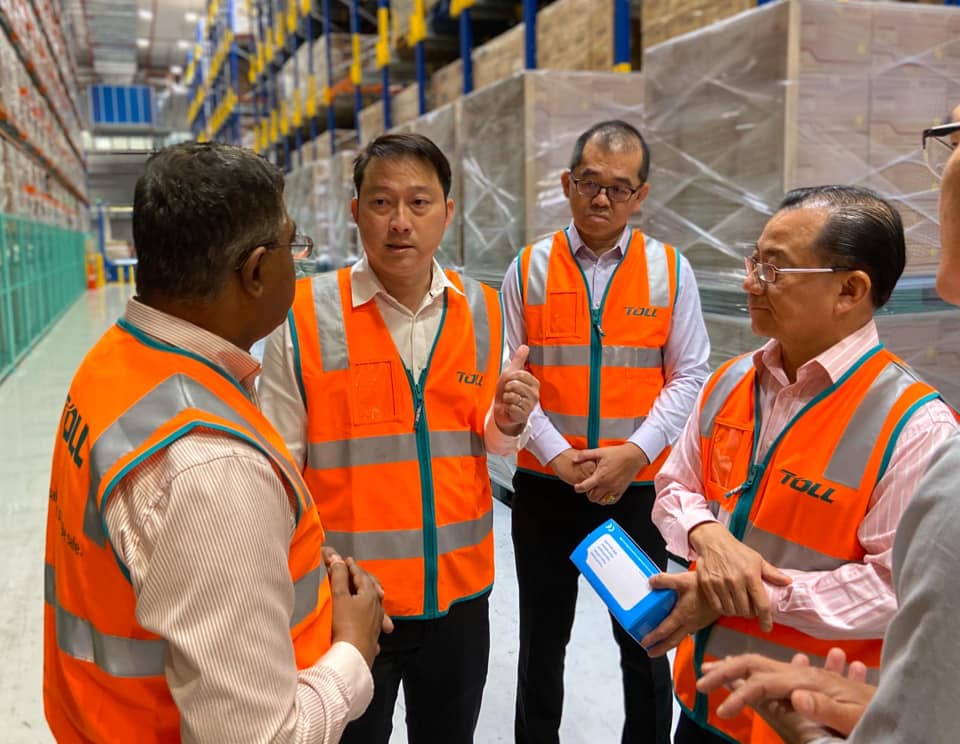 Singapore government MPs visited a warehouse to inspect mask stockpiles to prove the country had not run out. 