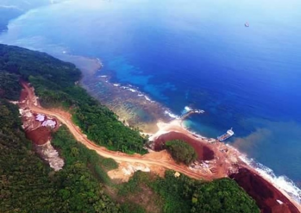 Bintan Mining Corporation bauxite mine on Rennell, Solomon Islands
