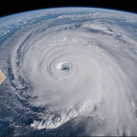 A view of Hurricane Florence from the International Space Station 