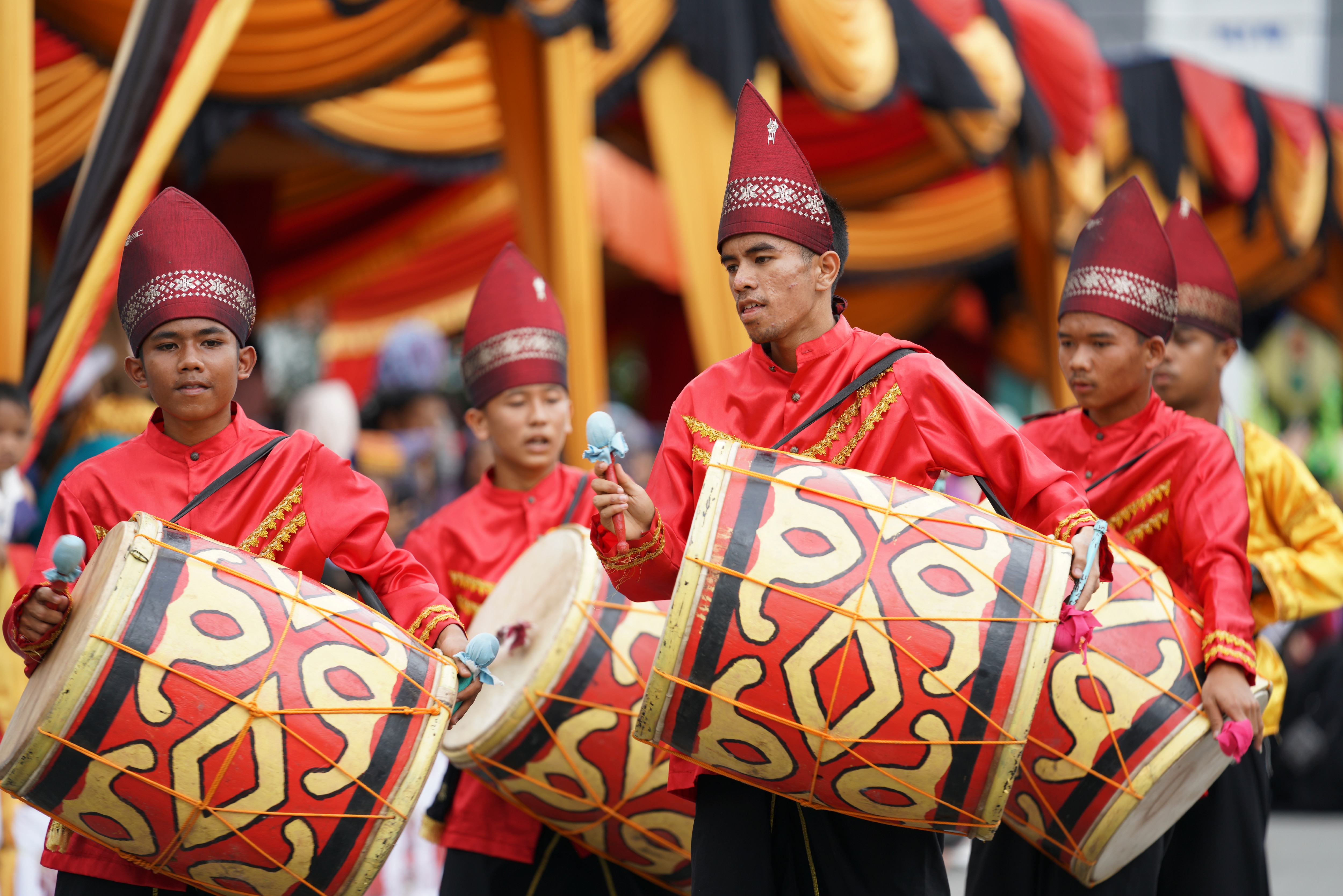 Local identity is important to these Minangkabau youths.