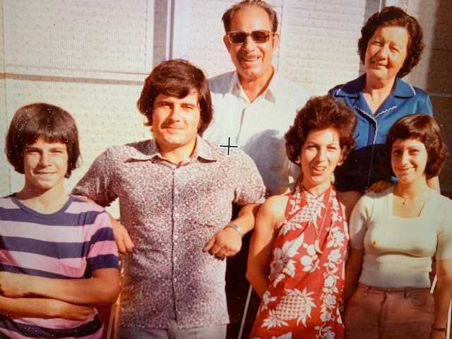 Rita Fioretto with her parents and siblings.