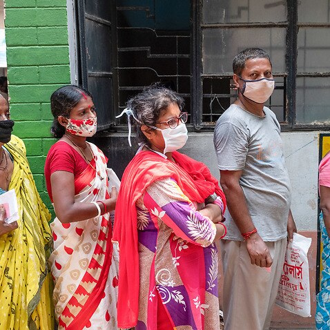 Covid19 testing is being done everywhere in India to trace the COVID19 Infected patients so as to curb the raising number of COVID19 infection. Photo by Sipa USA Dipayan Bose / SOPA Images/Sipa