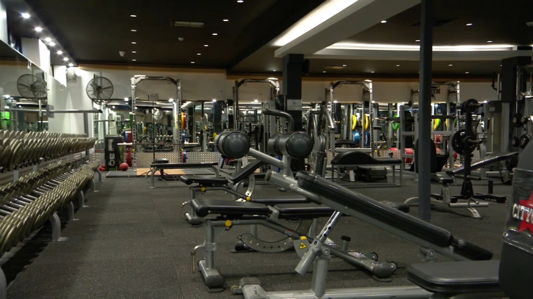 An empty Sydney city gym 