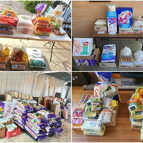 Over a hundred package of rice, instant noodles, food, diapers, milk, necessities and love have come to the homes of single Vietnamese mom