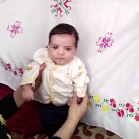 Two-month-old Sohail was handed over to US soldiers in August.