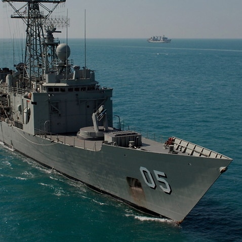 HMAS Melbourne off the coast of Darwin during Exercise Kakadu.