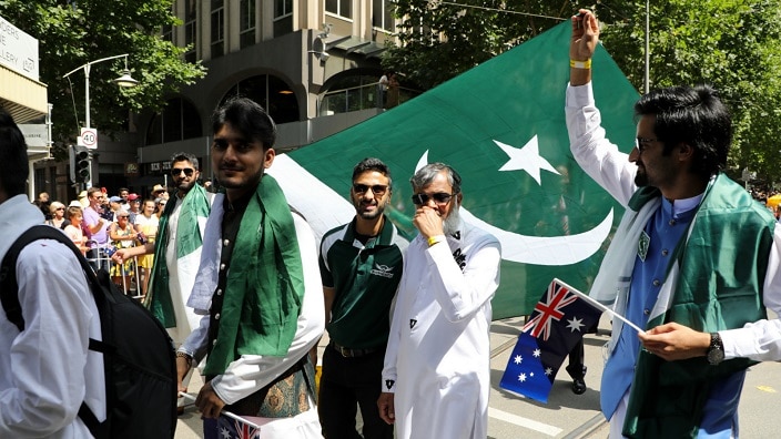 Pakistanis celebrate Australia Day in Melbourne.