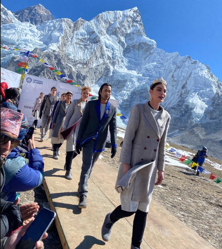 World record for highest altitude fashion show held in Nepal