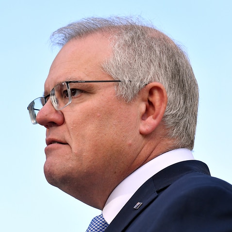 Prime Minister Scott Morrison at a press conference at Kirribilli House in Sydney on Thursday, 8 July, 2021. 