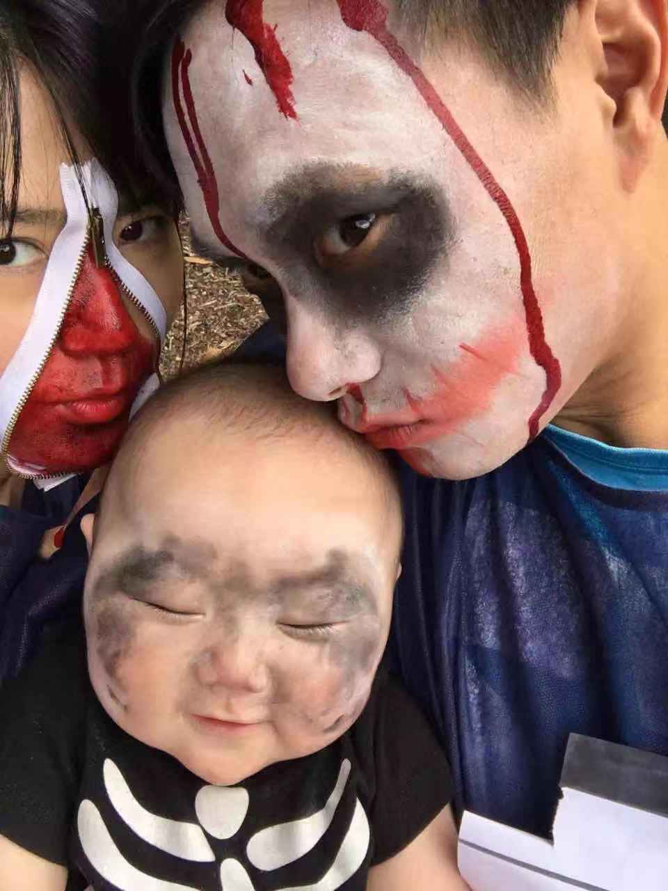 Jing and her family at Zombie Shuffle in Melbourne