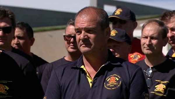 Mick Tisbury, Commander for Melbourne's Metropolitan Fire Brigade.