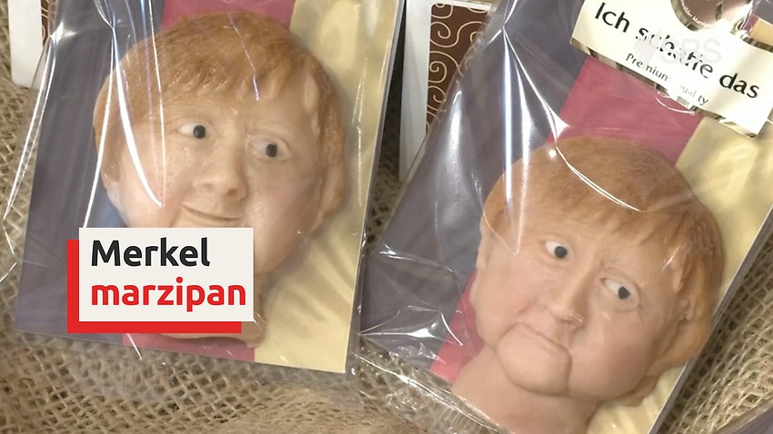 Image for read more article 'The soft side of one of the world's toughest women: Merkel marzipan'