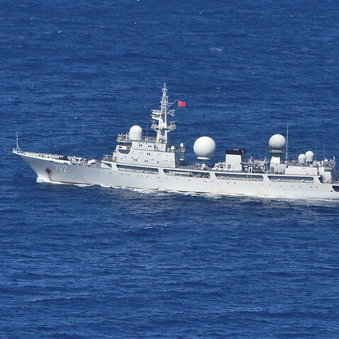 People’s Liberation Army-Navy (PLA-N) Intelligence Collection Vessel Haiwangxing operating off the north-west shelf of Australia.