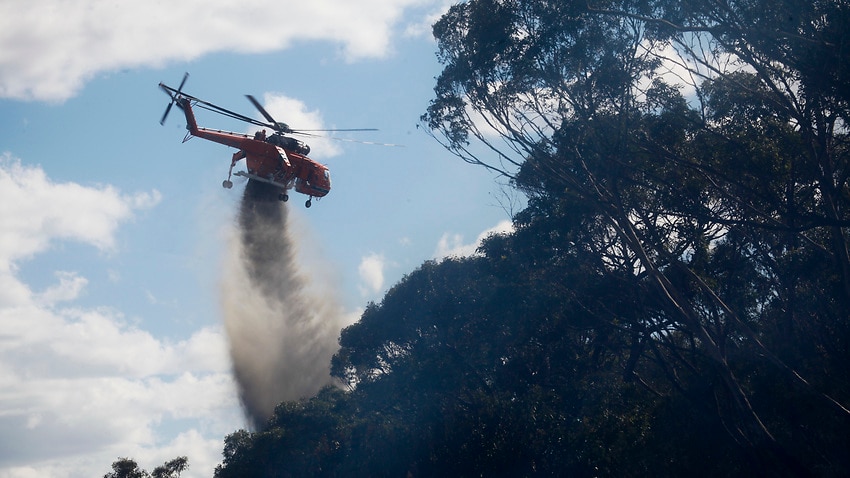 Pilot Of Waterbombing Helicopter Escapes After Crash While