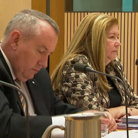 Malisa Golightly speaks at a Senate Legal and Constitutional Affairs Committee hearing (SBS).