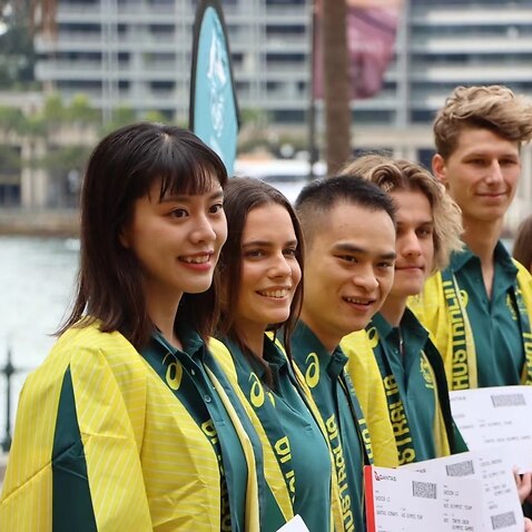 澳大利亚奥运跳水代表队合影