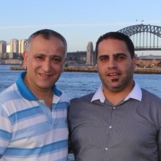 Dr Rifi (left) and Khaled (right).