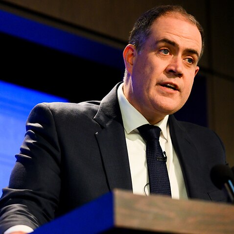Managing Director of the ABC David Anderson speaks at the National Press Club 