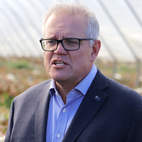 Prime Minister Scott Morrison in northern Tasmania on Friday, 21 May, 2021. 