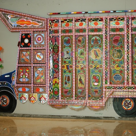 Truck Art at Islamabad Airport