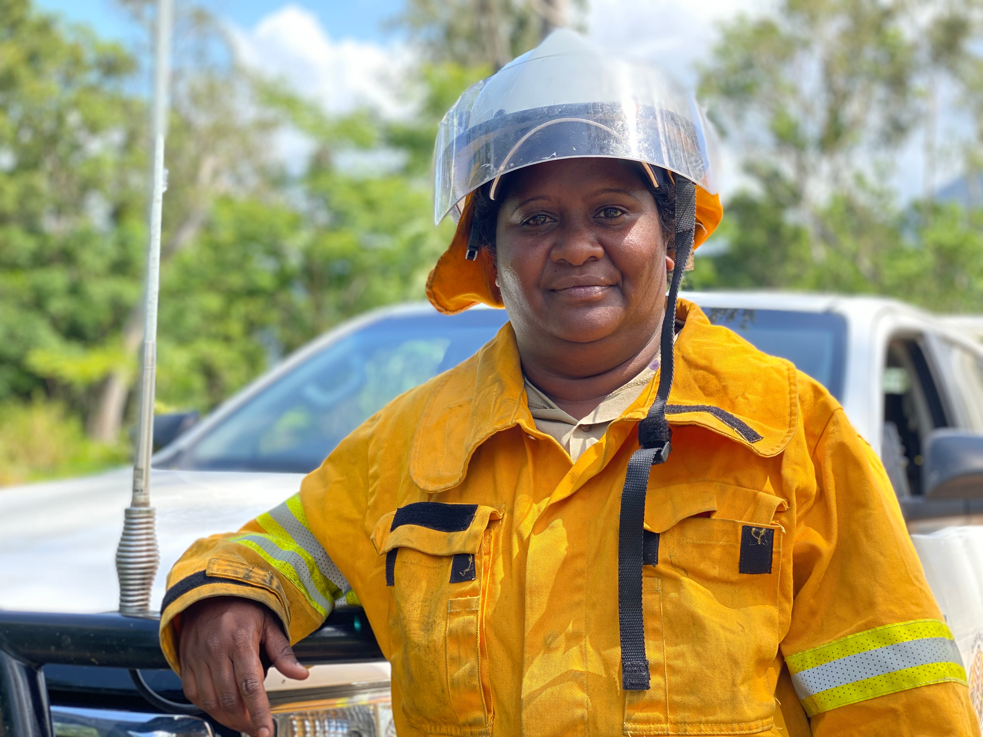 The crew are part of the Girringun Aboriginal Corporation rangers