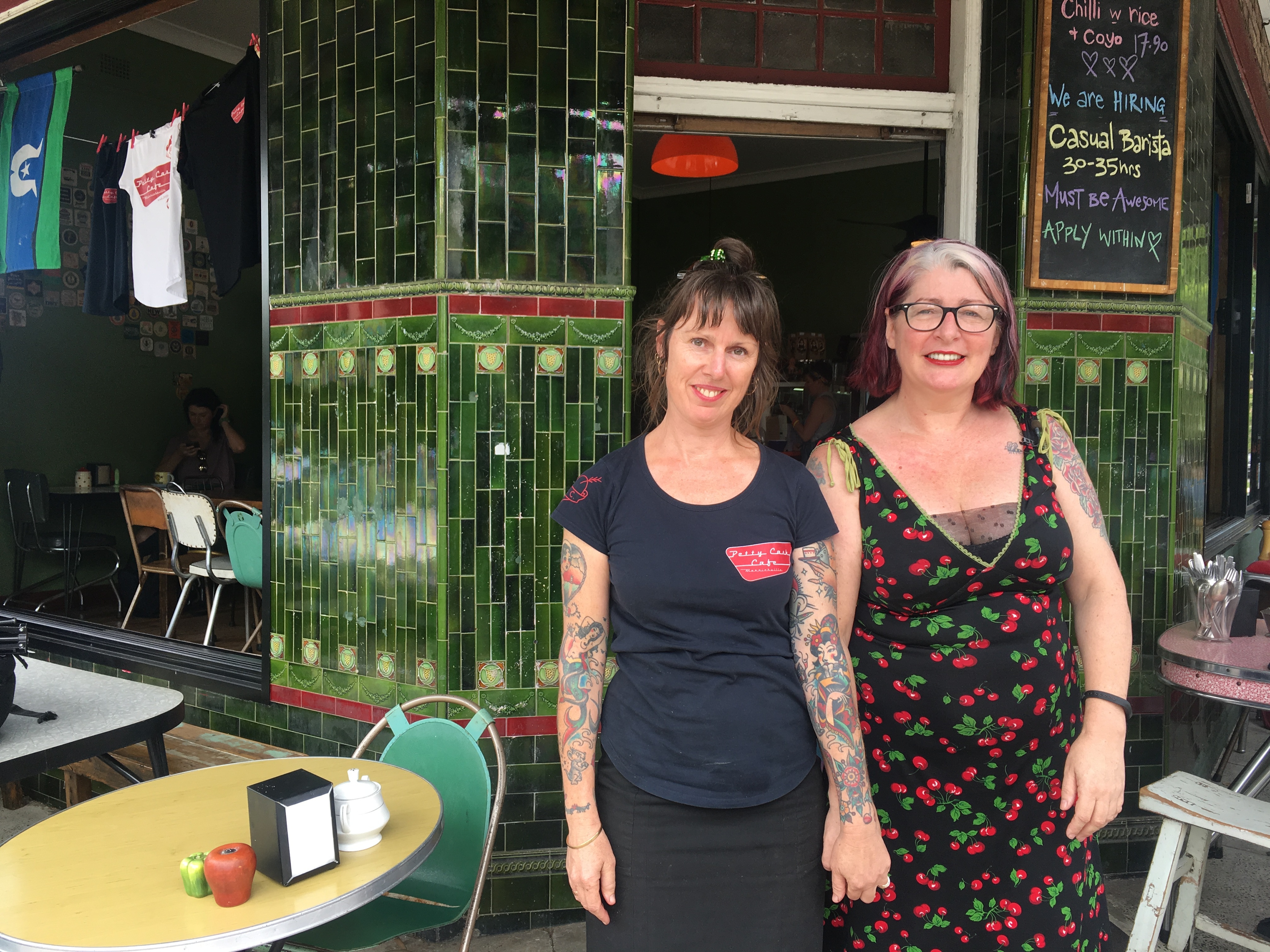 Fred English and Caitlin Craufurd from the Petty Cash Cafe in Marrickville