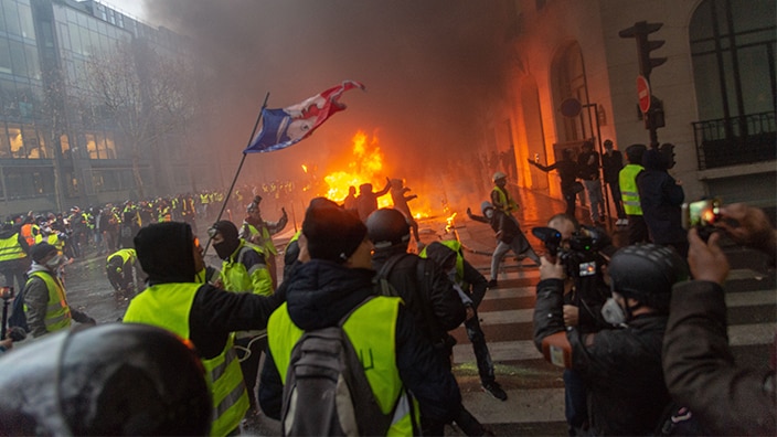 Image result for protest in Paris