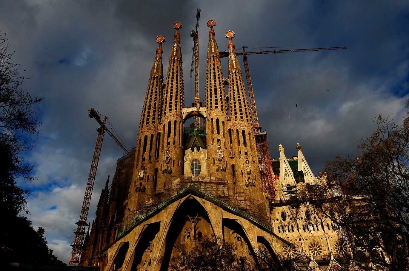 File image of Antoni Gaudi's Sagrada Familia church in Barcelona.
