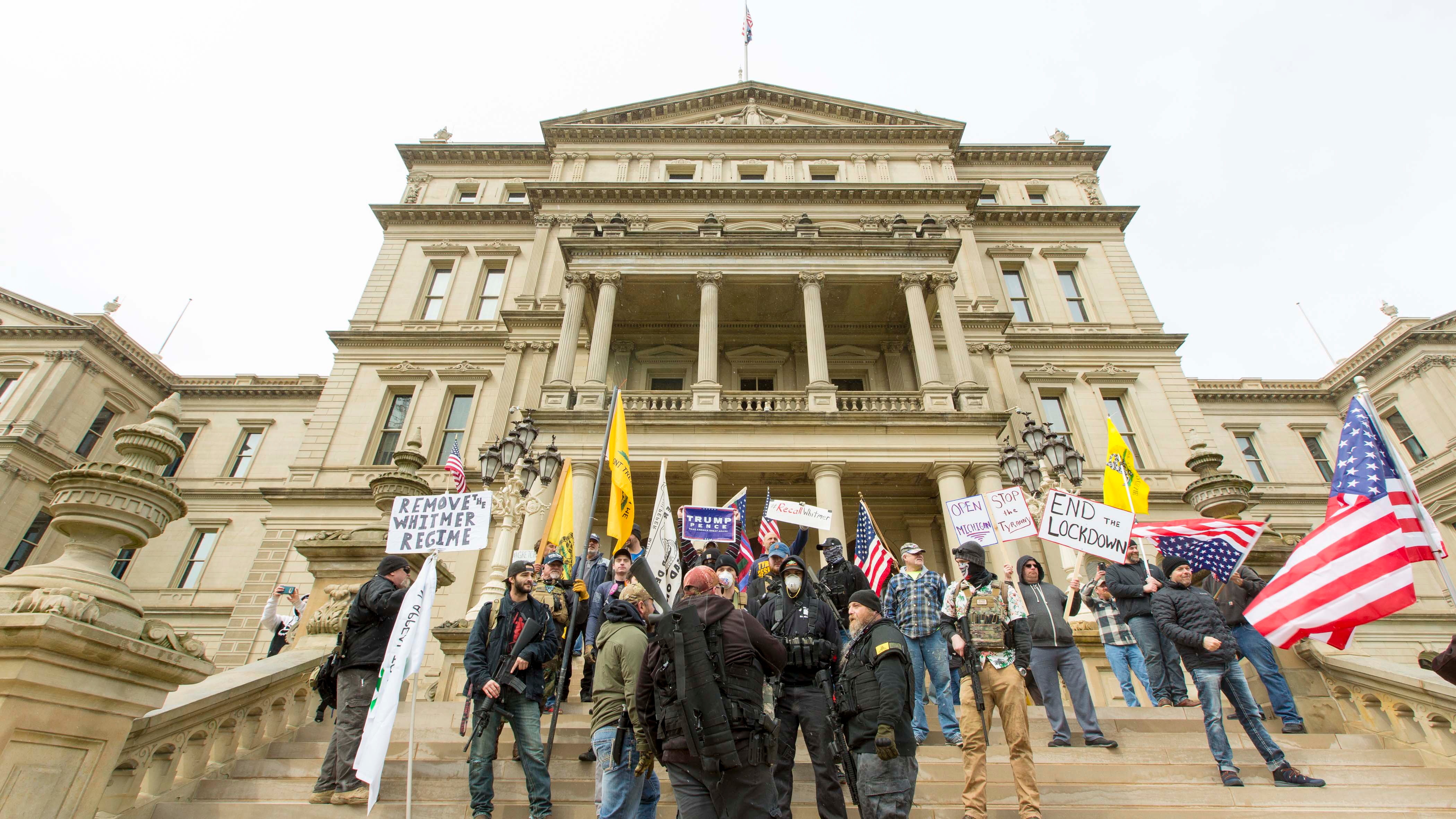 Thousands Protest Over US State Lockdowns | SBS News