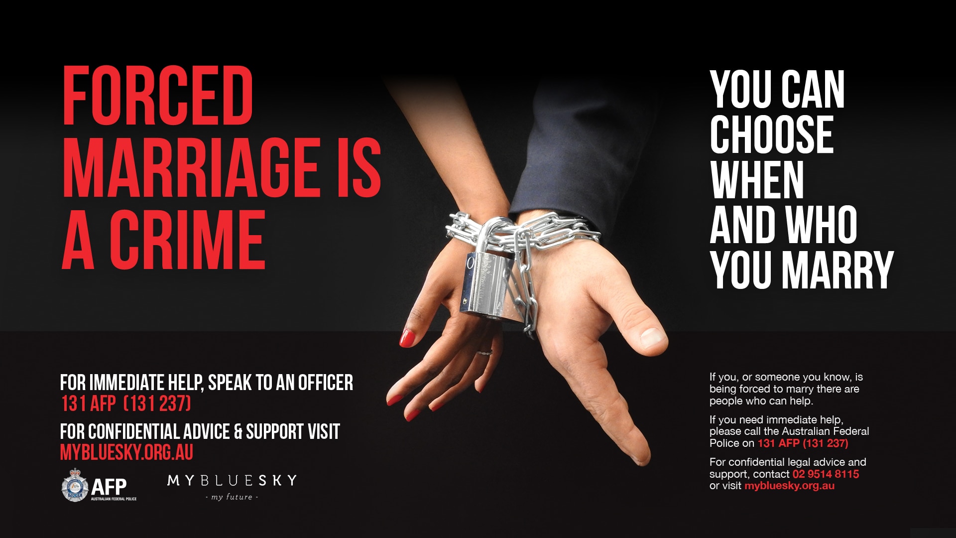 Forced marriage posters being rolled out across Sydney airport