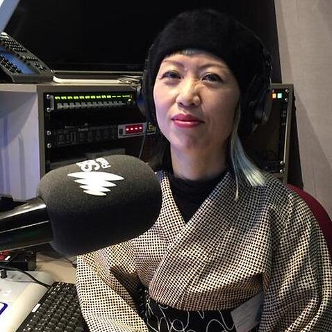 Ms Sala Okabe in a SBS Studio