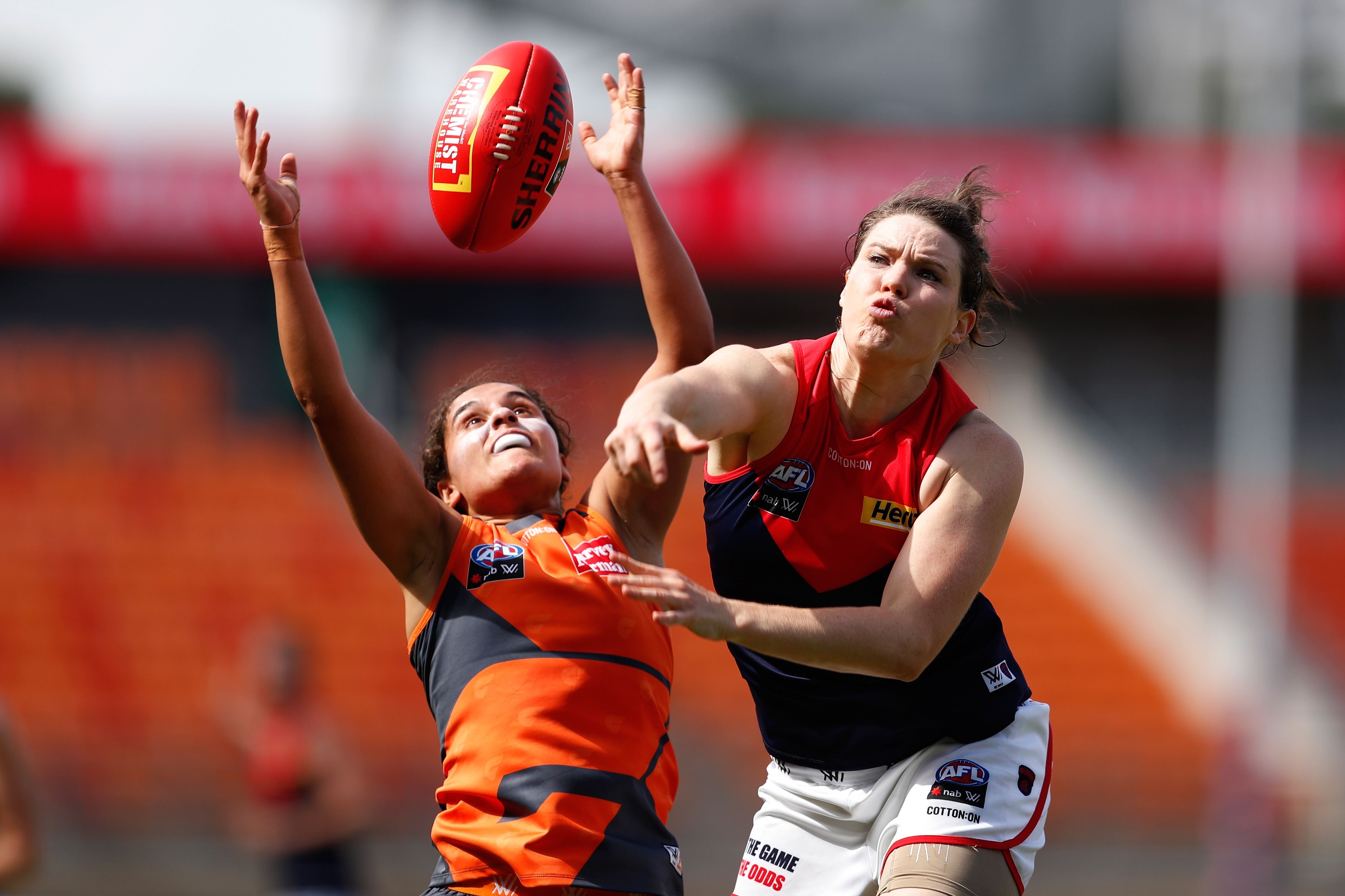 GWS Giants VS Melbourne Demons at Giants Stadium in Sydney, Friday, March 21, 2020.
