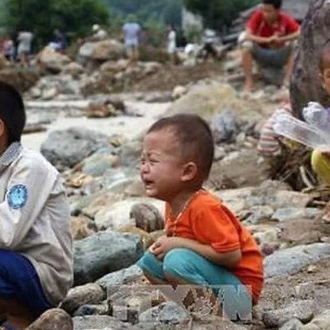 Trẻ em Hà Giang sau cơn lũ 
