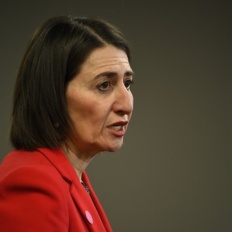 NSW Premier Gladys Berejiklian speaks to the media during a press conference in Sydney, Friday, July 17, 2020. (AAP Image/Joel Carrett) NO ARCHIVING