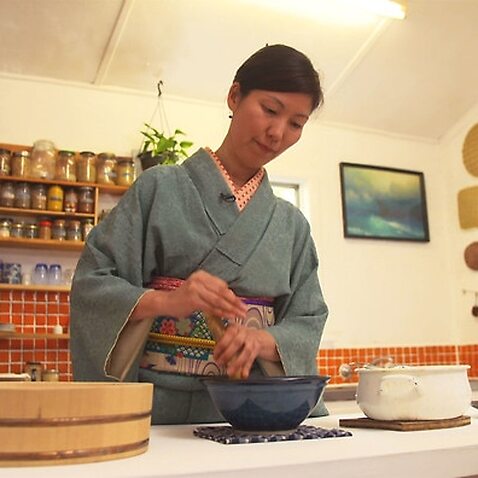 Yoko Nakazawa uses a traditional Japanese method to create her miso.