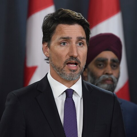 Canada Prime Minister Justin Trudeau holds a news conference updating the Iran plane crash 