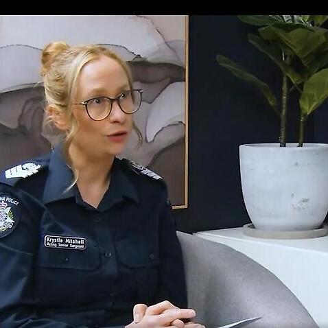 Krystle Mitchell says she can no longer serve as a VIctoria Police officer because she is not comfortable enforcing the COVID-19 public health orders. 