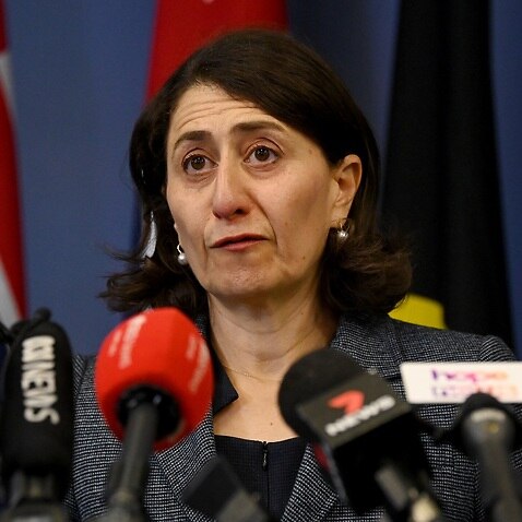 NSW Premier Gladys Berejiklian speaks to the media during a press conference to announce her resignation, in Sydney, Friday, October 1, 2021. (AAP Image/Bianca De Marchi) NO ARCHIVING